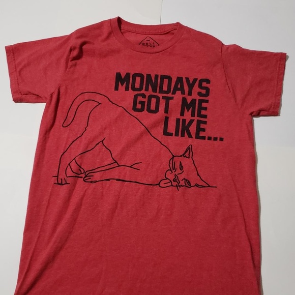 Well Worn Tops - Well Worn Mondays Got Me Like Small womens
